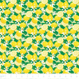 Lemon Drop Collection-Lemon Blossoms-Yellow-Quilting Fabrics-58240202-01