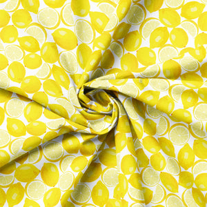 Lemon Drop Collection-Wedges and Slices-White-Quilting Fabrics-58240205-01