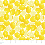 Lemon Drop Collection-Wedges and Slices-White-Quilting Fabrics-58240205-01