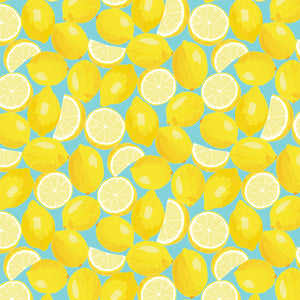 Lemon Drop Collection-Wedges and Slices-Light Blue-Quilting Fabrics-58240205-02