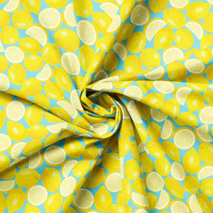 Lemon Drop Collection-Wedges and Slices-Light Blue-Quilting Fabrics-58240205-02