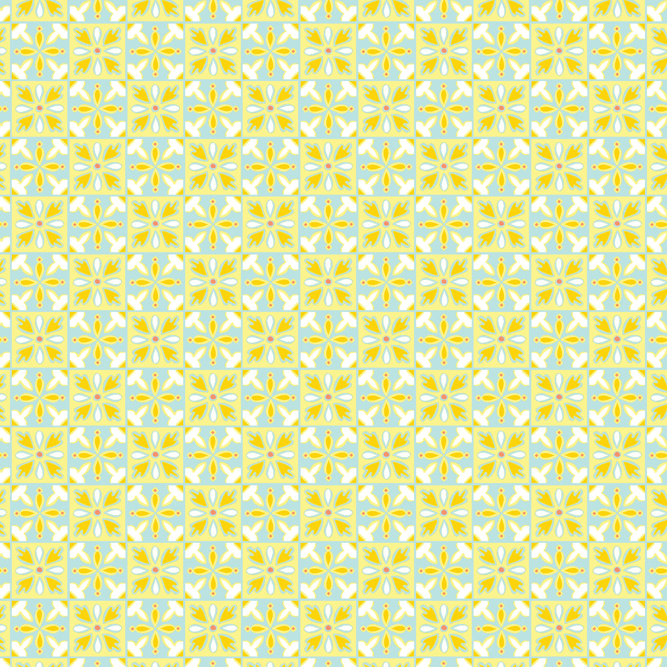 Lemon Drop Collection-Tiles-Yellow-Quilting Fabrics-58240207-01