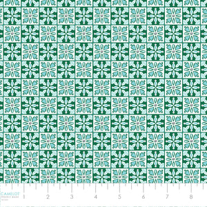 Lemon Drop Collection-Tiles-Green-Quilting Fabrics-58240207-03