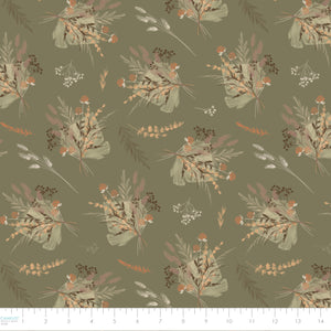 Whispering Grasslands Collection-Sweet Bundles-Dark Sage-Quilting Fabrics-58240301-02