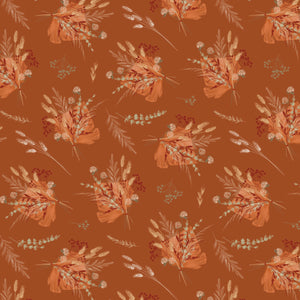 Whispering Grasslands Collection-Sweet Bundles-Terracotta-Quilting Fabrics-58240301-03