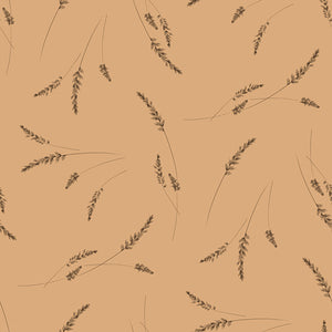 Whispering Grasslands Collection-Delicate Stems-Mustard-Quilting Fabrics-58240304-01