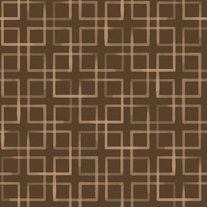 Whispering Grasslands Collection-Squares-Brown-Quilting Fabrics-58240306-02