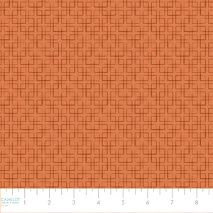 Whispering Grasslands Collection-Squares-Light Terracotta-Quilting Fabrics-58240306-03