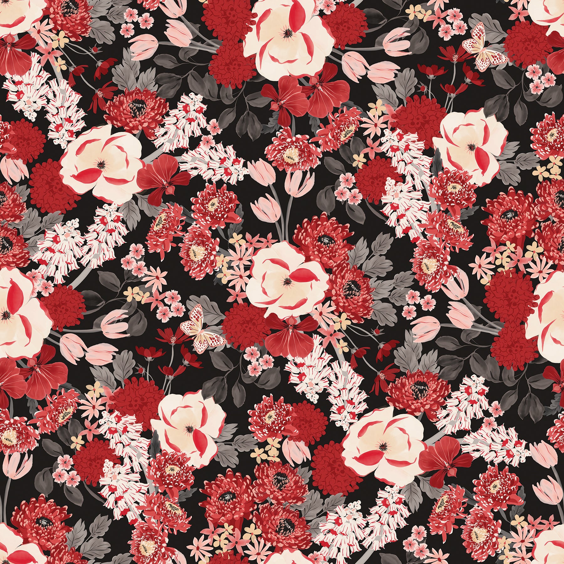 Collection Fleurs et Nœuds-Fleurs Florissantes-58240801-02-Noir