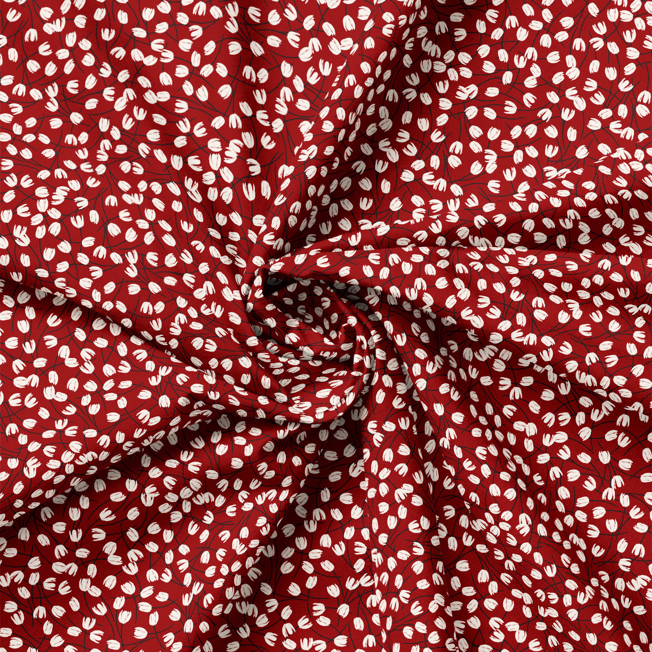 Collection Fleurs et Nœuds-Tulipes en Fleurs-58240802-02-Rouge