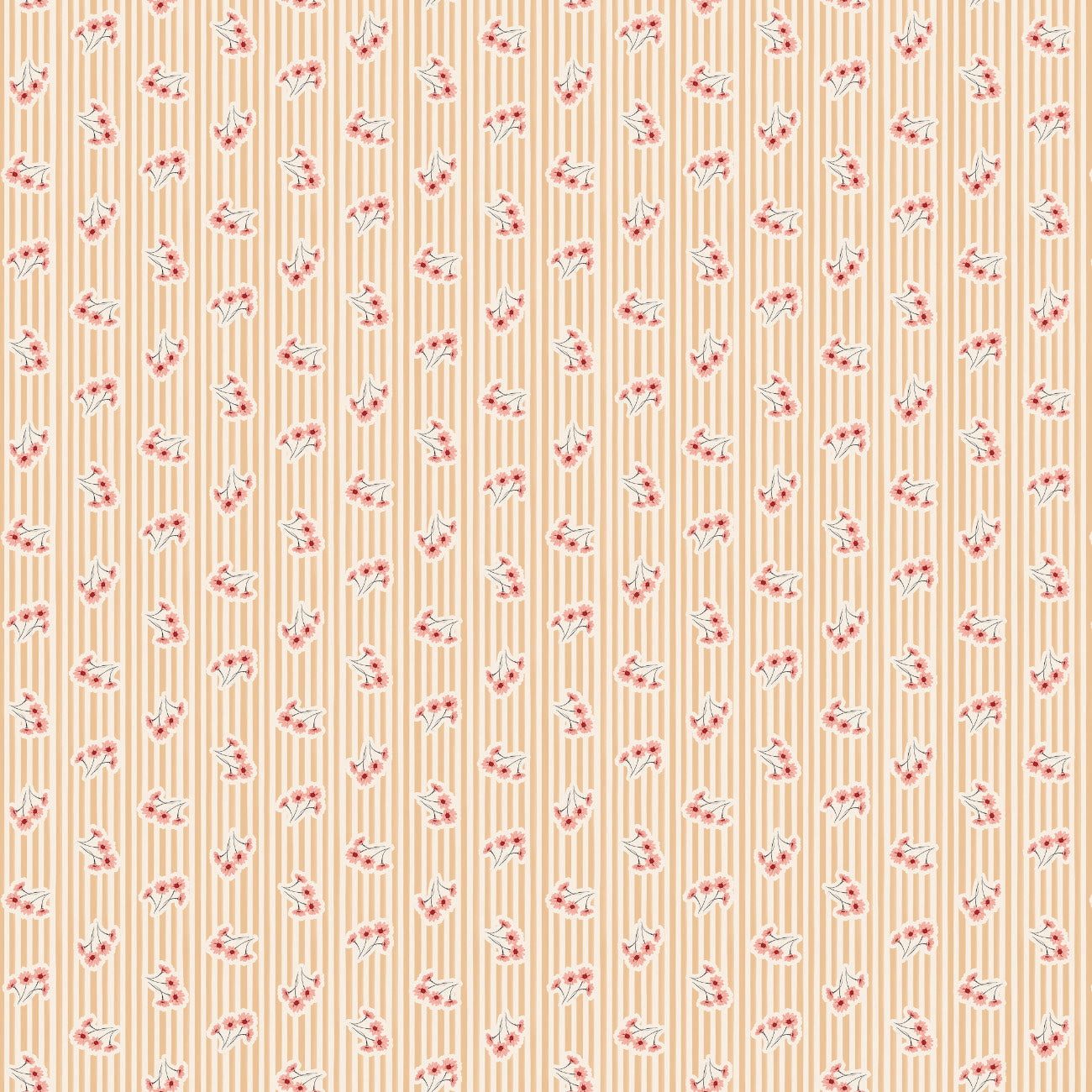Collection Fleurs et Nœuds-Tiges et Rayures-58240803-01-Beige