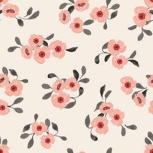 Blooms and Bows Collection-Scattered Florals-Cream-58240804-01