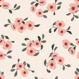 Blooms and Bows Collection-Scattered Florals-Cream-58240804-01