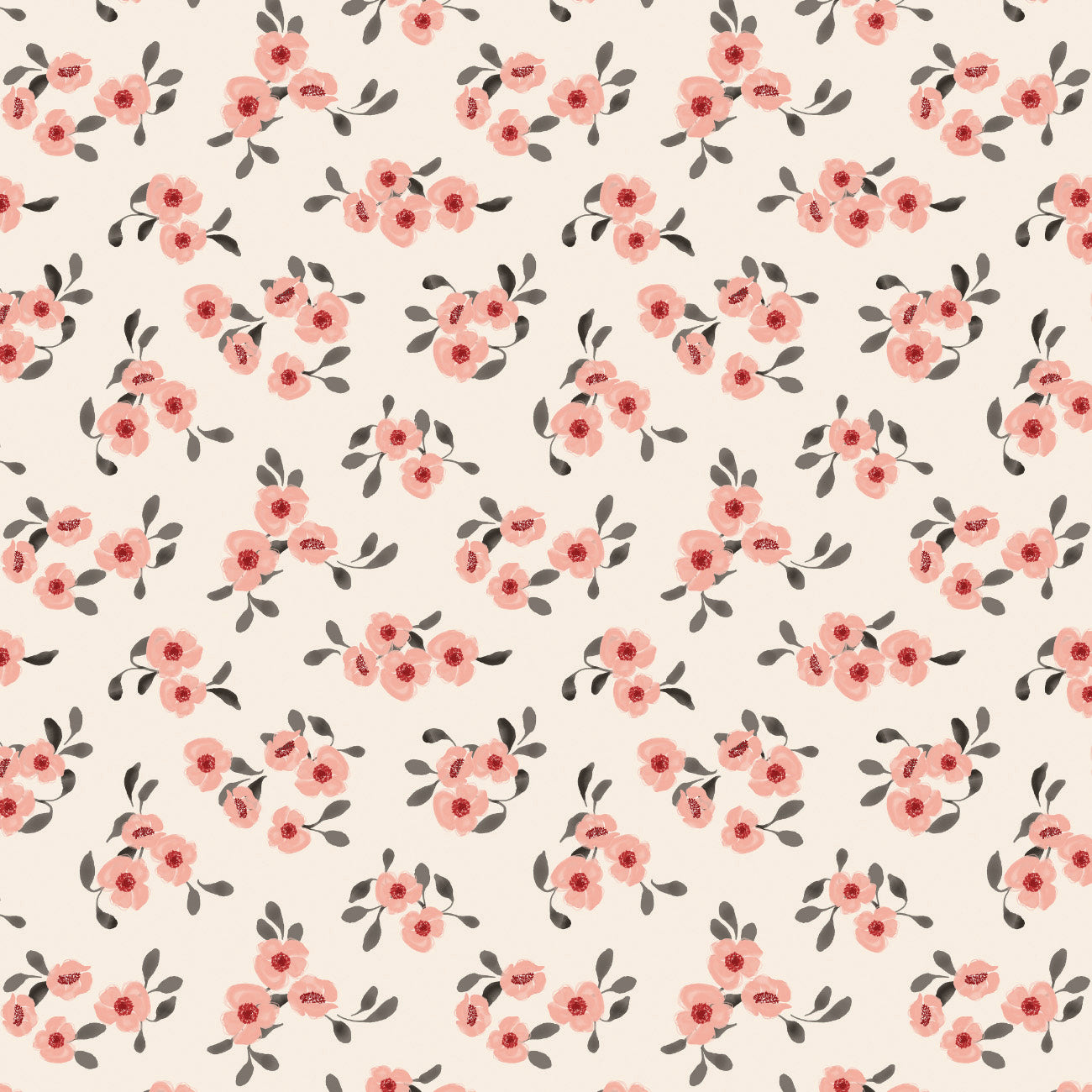 Collection Fleurs et Nœuds-Fleurs Dispersées-58240804-01-Crème