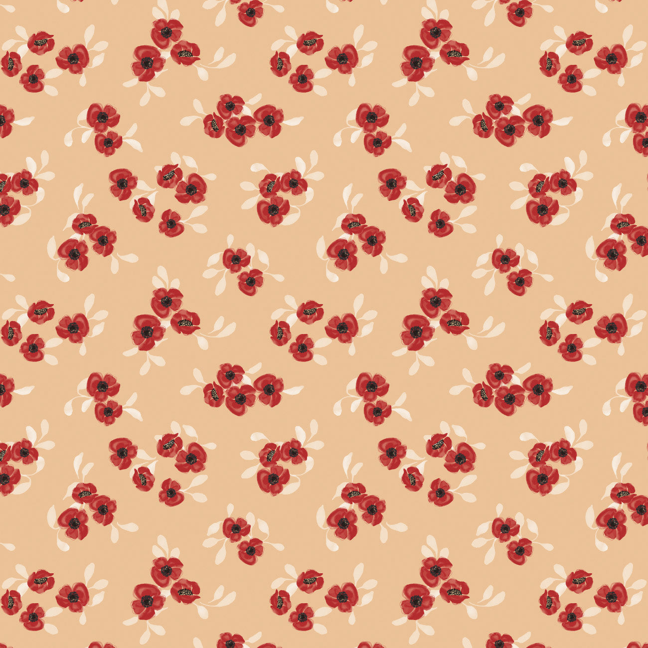 Collection Fleurs et Nœuds-Fleurs Dispersées-58240804-02-Beige