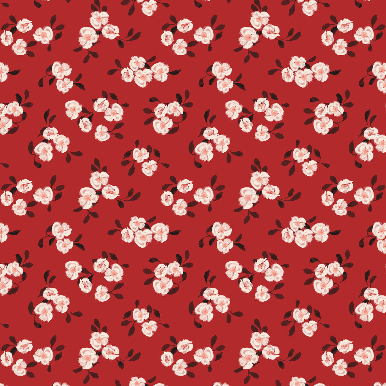 Collection Fleurs et Nœuds-Fleurs Dispersées-58240804-03-Rouge