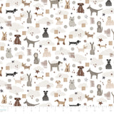 Pawsitively Adorable Collection-Pawsitively Adorable-White-100% Cotton-58250101-01