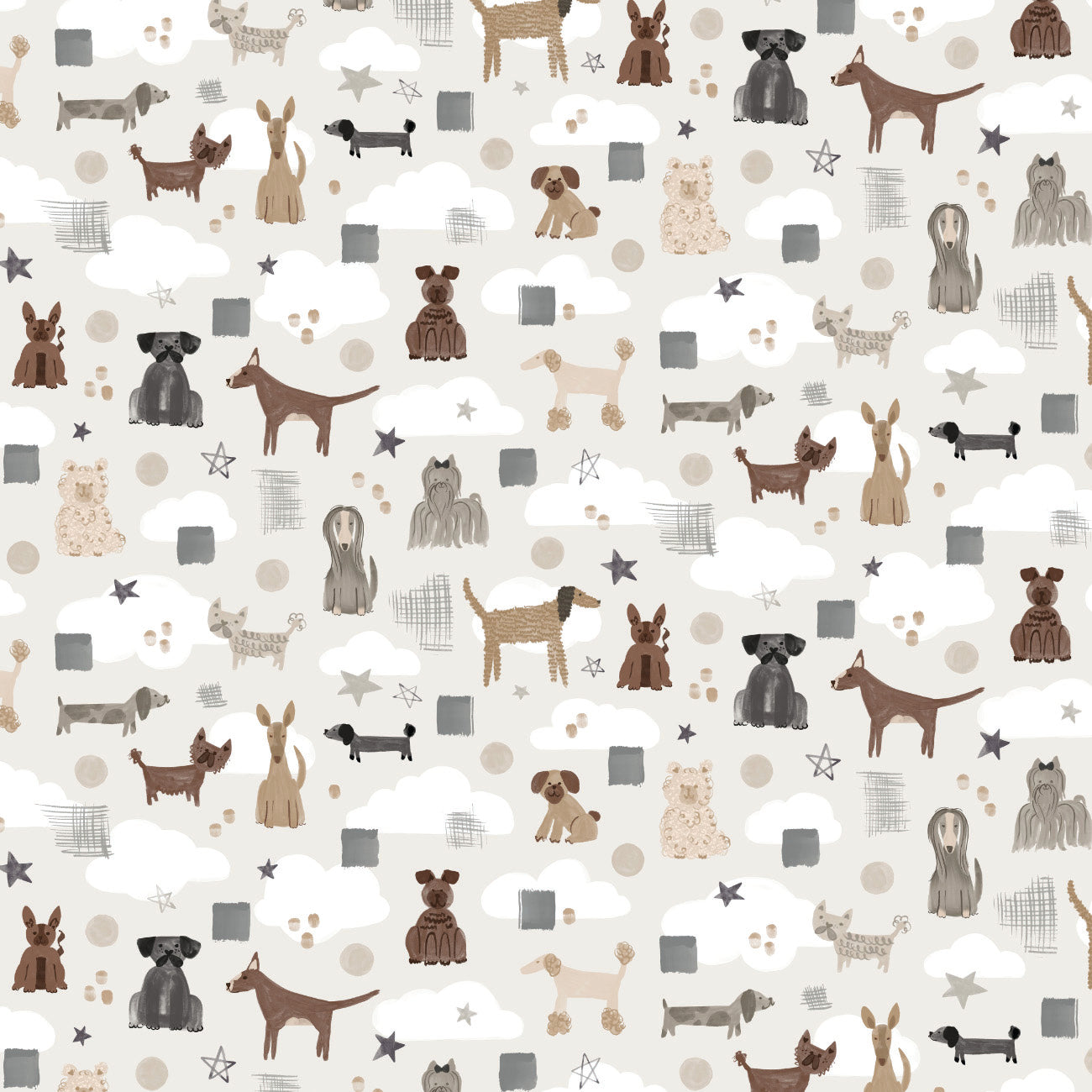 Pawsitively Adorable Collection-Pawsitively Adorable-Light Taupe-100% Cotton-58250101-02
