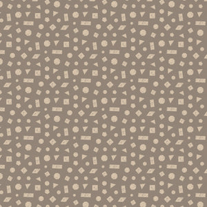 Pawsitively Adorable Collection-Tossed Shapes-Dark Taupe-100% Cotton-58250106-02