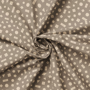 Pawsitively Adorable Collection-Tossed Shapes-Dark Taupe-100% Cotton-58250106-02