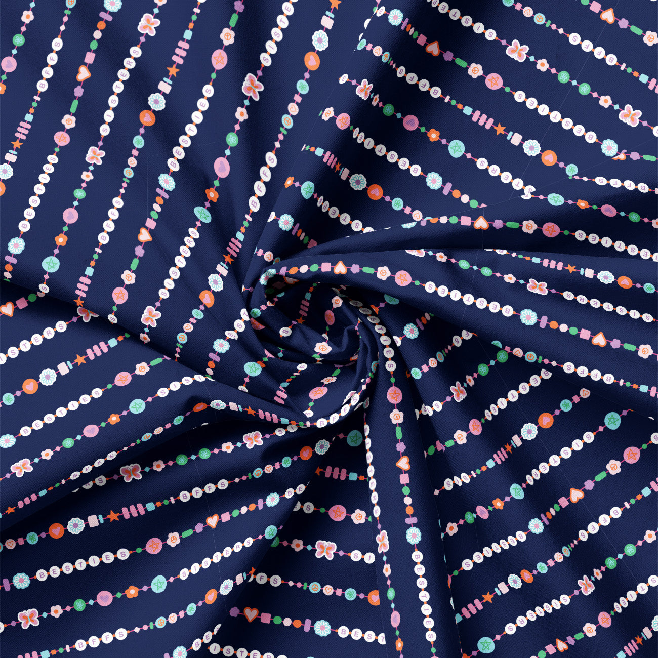 Friendship Bracelet Club Collection-Bracelet Besties-Navy-100% Cotton-58250202-02