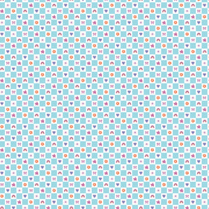 Friendship Bracelet Club Collection-Sweetheart Check-Blue-100% Cotton-58250203-01