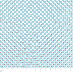 Friendship Bracelet Club Collection-Sweetheart Check-Blue-100% Cotton-58250203-01