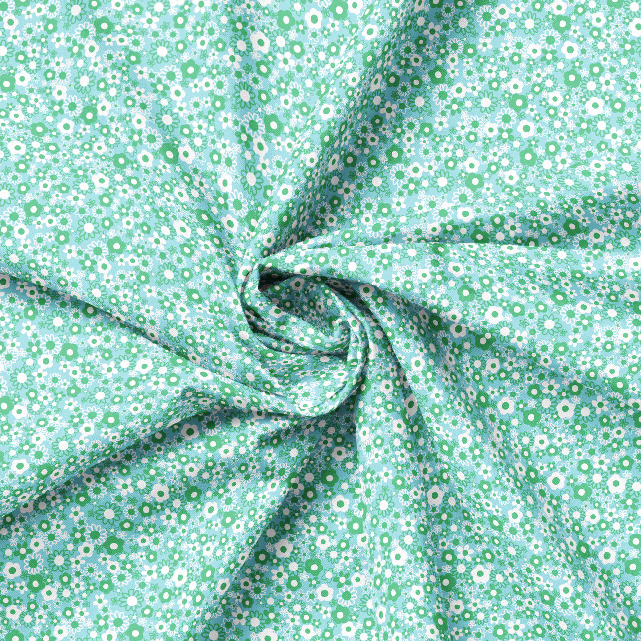Friendship Bracelet Club Collection-Sweetheart Floral-Aqua-100% Cotton-58250205-02