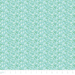 Friendship Bracelet Club Collection-Sweetheart Floral-Aqua-100% Cotton-58250205-02