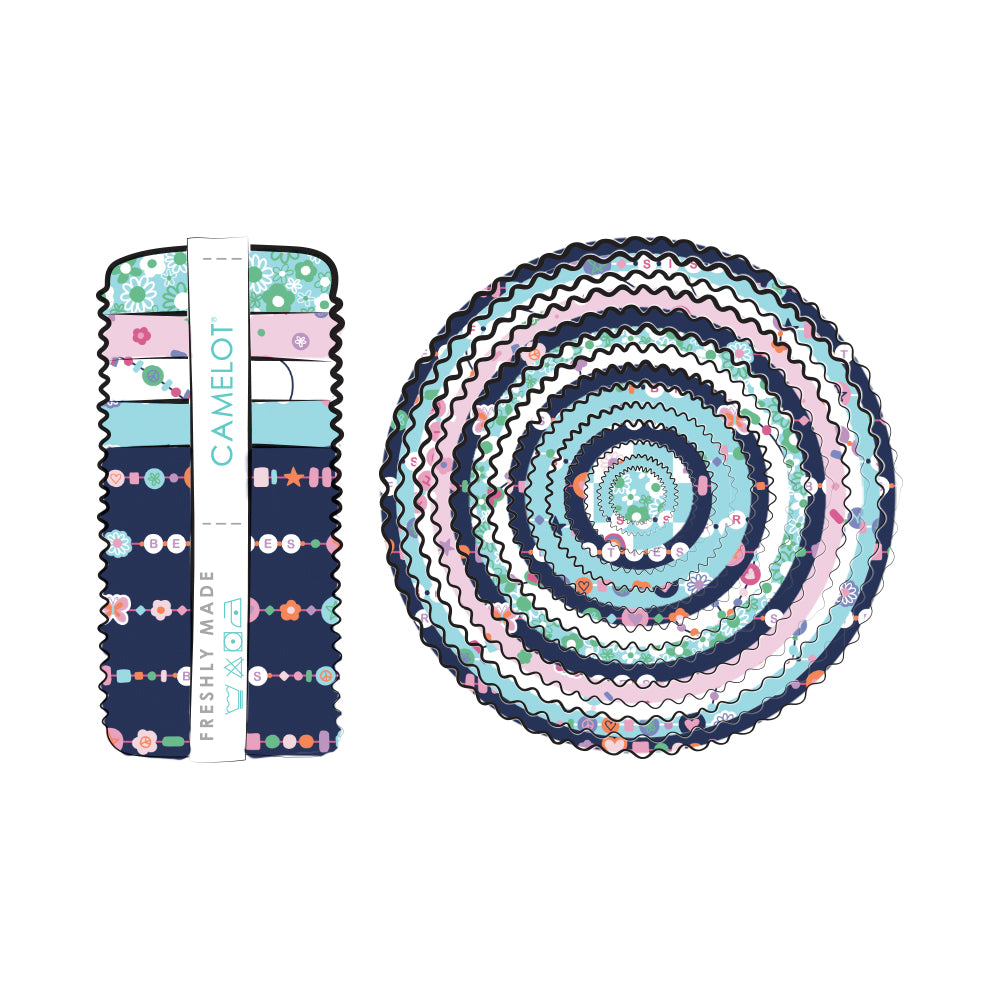 Friendship Bracelet Club Collection 2 1/2" Strips (40 pieces)-Multi-100% Cotton-58250205STR