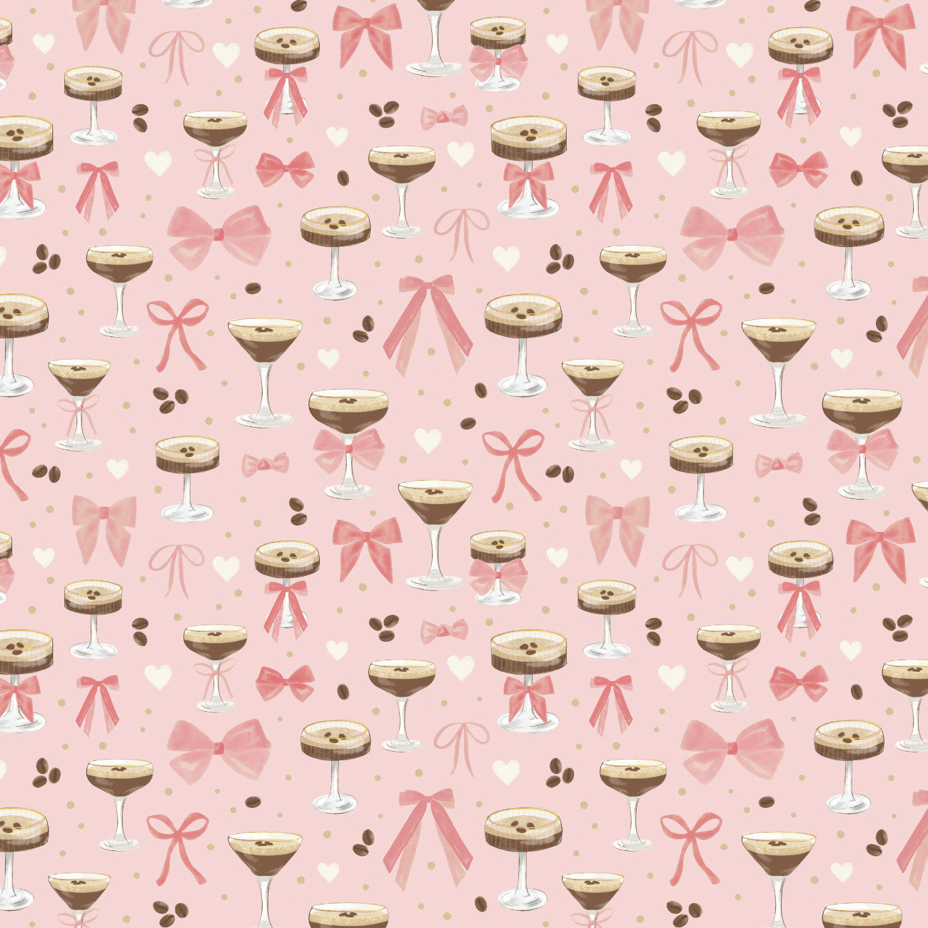 Tini Time Collection-Sipping Pretty-Light Pink-100% Cotton-58250301-01