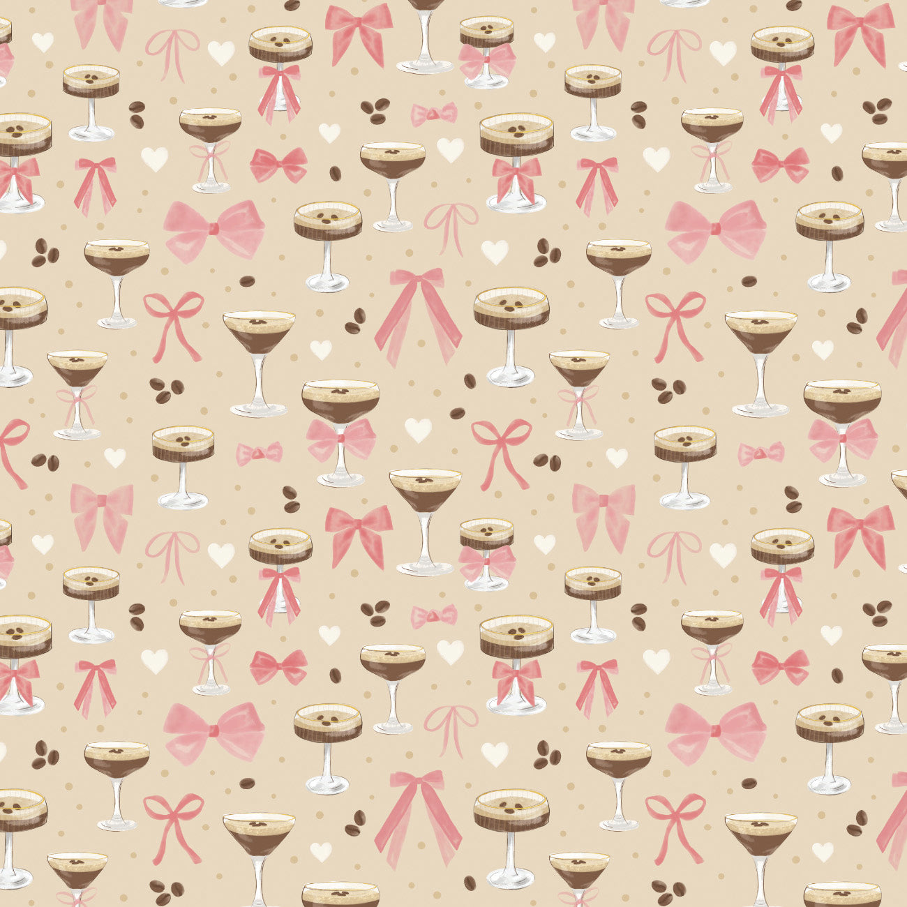 Tini Time Collection-Sipping Pretty-Beige-100% Cotton-58250301-02