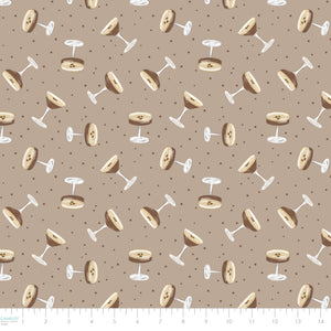 Tini Time Collection-Espresso Martini Toss-Taupe-100% Cotton-58250303-03
