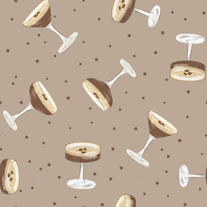 Tini Time Collection-Espresso Martini Toss-Taupe-100% Cotton-58250303-03