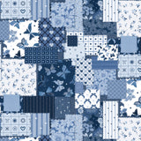 Blue Baby Jean Collection-Baby Jean Patchwork-Multi-100% Cotton-58260102-01