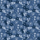 Blue Baby Jean Collection-Dense Floral Denim-Indigo-100% Cotton-58260103-02