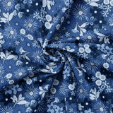 Blue Baby Jean Collection-Dense Floral Denim-Indigo-100% Cotton-58260103-02