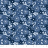 Blue Baby Jean Collection-Dense Floral Denim-Indigo-100% Cotton-58260103-02