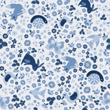Collection Jean Bébé Bleu-Champ de Bébés Animaux-Blanc Cassé-100% Coton-58260105-01