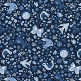 Blue Baby Jean Collection-Baby Animal Meadow-Indigo-100% Cotton-58260105-02