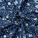 Blue Baby Jean Collection-Baby Animal Meadow-Indigo-100% Cotton-58260105-02
