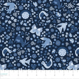 Blue Baby Jean Collection-Baby Animal Meadow-Indigo-100% Cotton-58260105-02