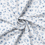 Collection Jean Bébé Bleu-Pluie de Fleurs-Blanc Cassé-100% Coton-58260106-01