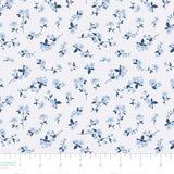 Collection Jean Bébé Bleu-Pluie de Fleurs-Blanc Cassé-100% Coton-58260106-01