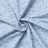 Collection Jean Bébé Bleu-Pluie de Fleurs-Bleu Pâle-100% Coton-58260106-03