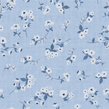 Collection Jean Bébé Bleu-Pluie de Fleurs-Bleu Pâle-100% Coton-58260106-03