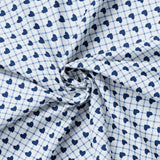 Blue Baby Jean Collection-Sweetheart Denim Plaid-Off-White-100% Cotton-58260107-01
