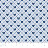 Blue Baby Jean Collection-Sweetheart Denim Plaid-Off-White-100% Cotton-58260107-01