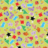 Happy Shapes Collection-Happy Animals-Green-100% Cotton-60260102-01