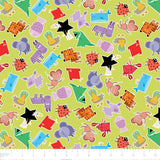 Happy Shapes Collection-Happy Animals-Green-100% Cotton-60260102-01